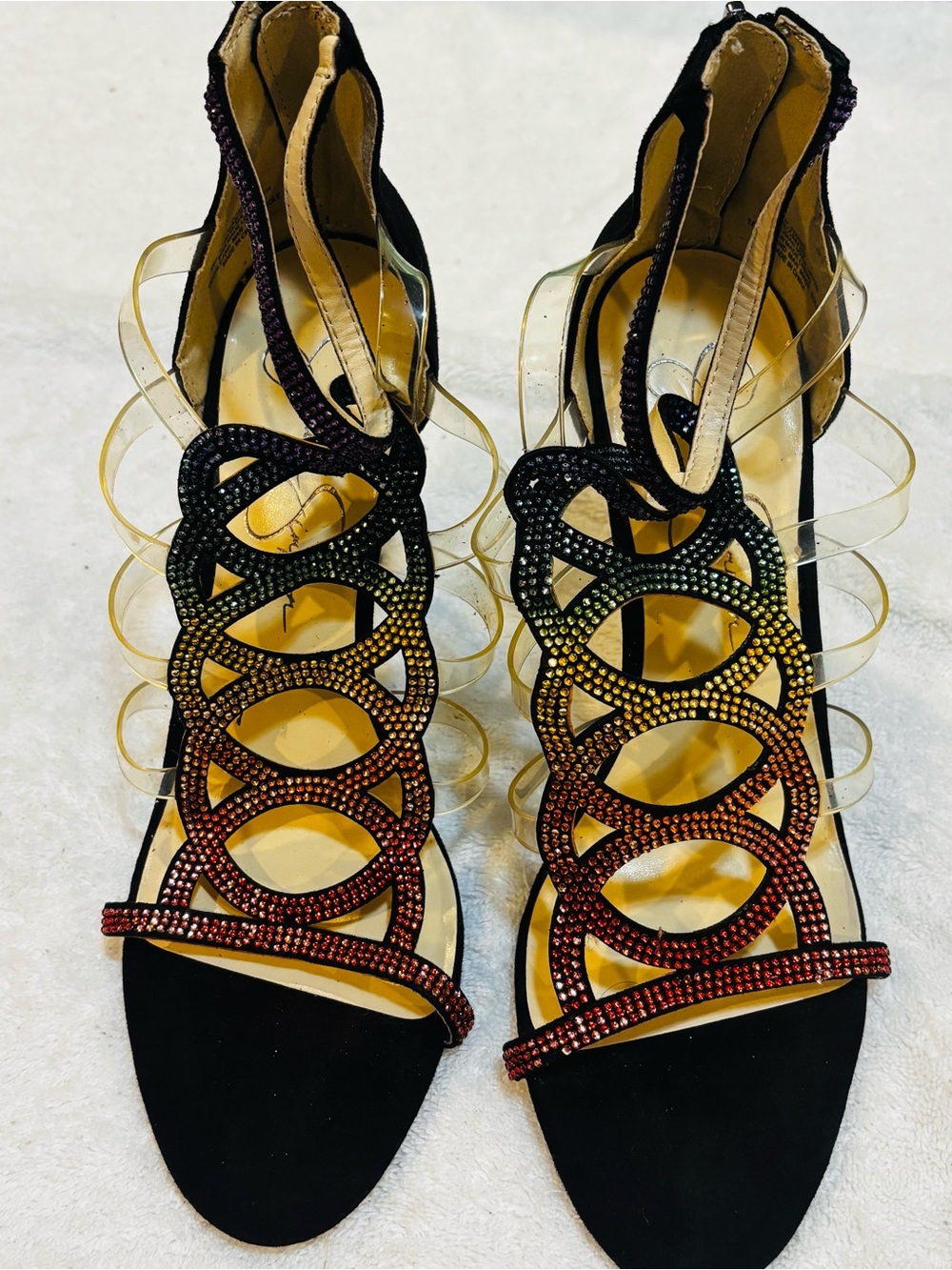 Almost Brand New Unique Heels By Jessica Simpson - Size 8.5 M - Heel 4” - box 12